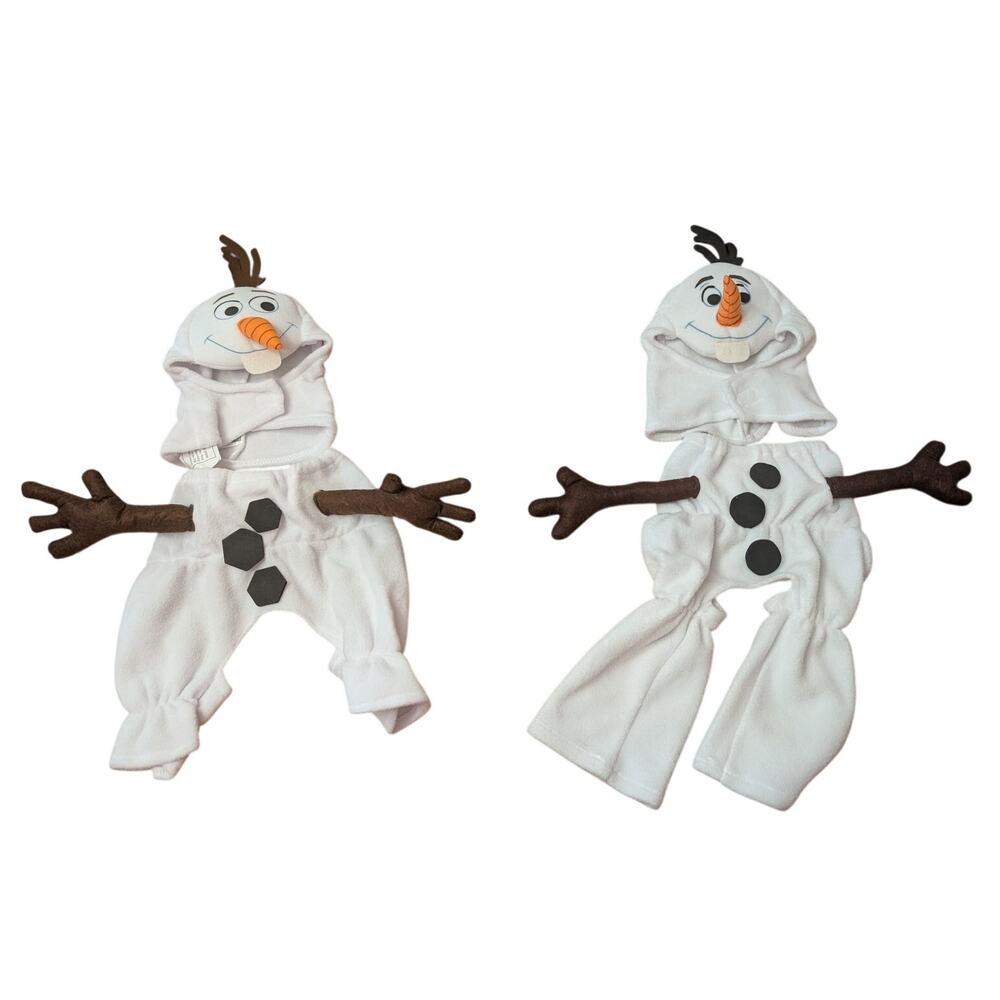 Disney Frozen Olaf Snowman -Two Dog Costumes Medium
